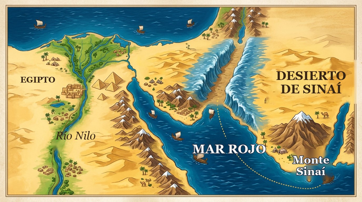 De Egipto al desierto del Sinaí