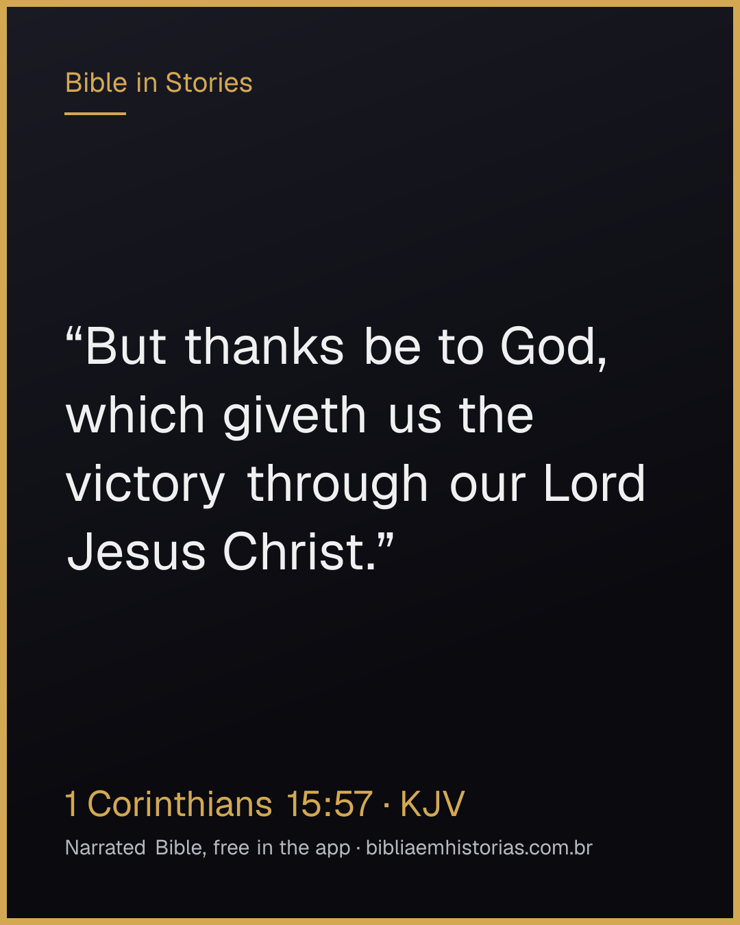 Verse image for 1 Corinthians 15:57 to share