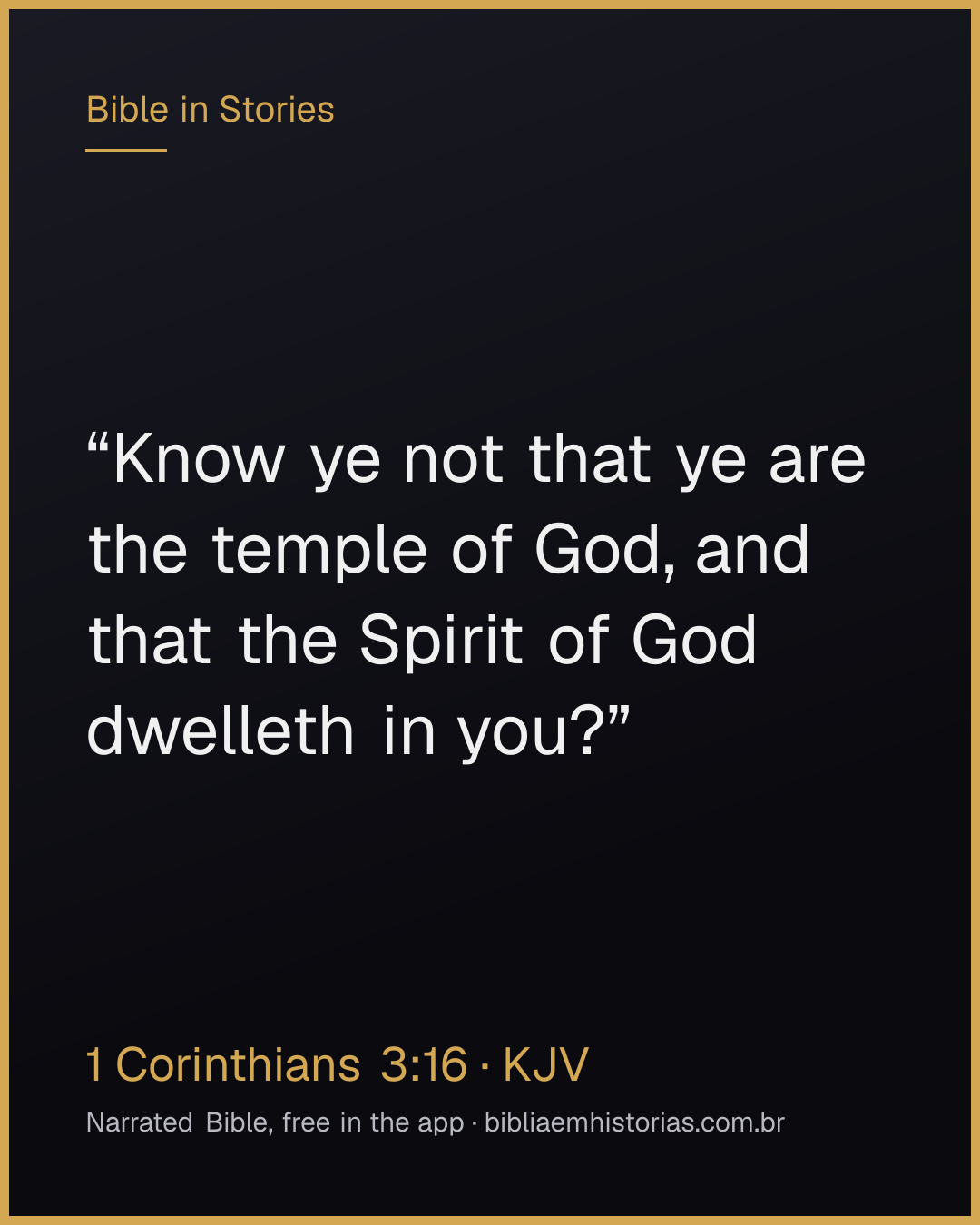 Verse image for 1 Corinthians 3:16 to share