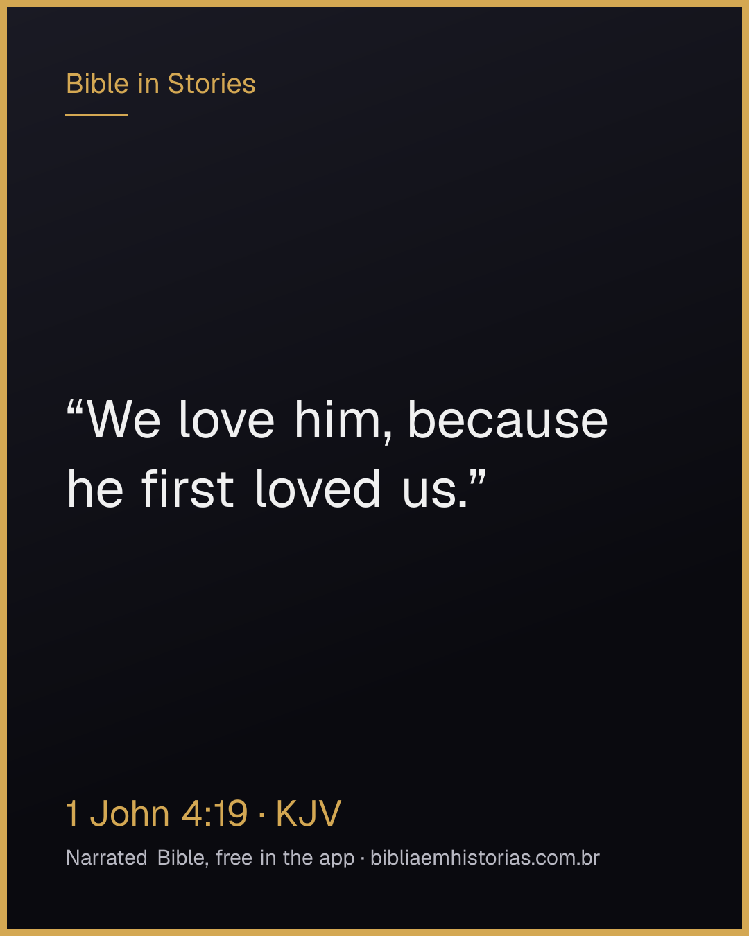 Verse image for 1 John 4:19 to share
