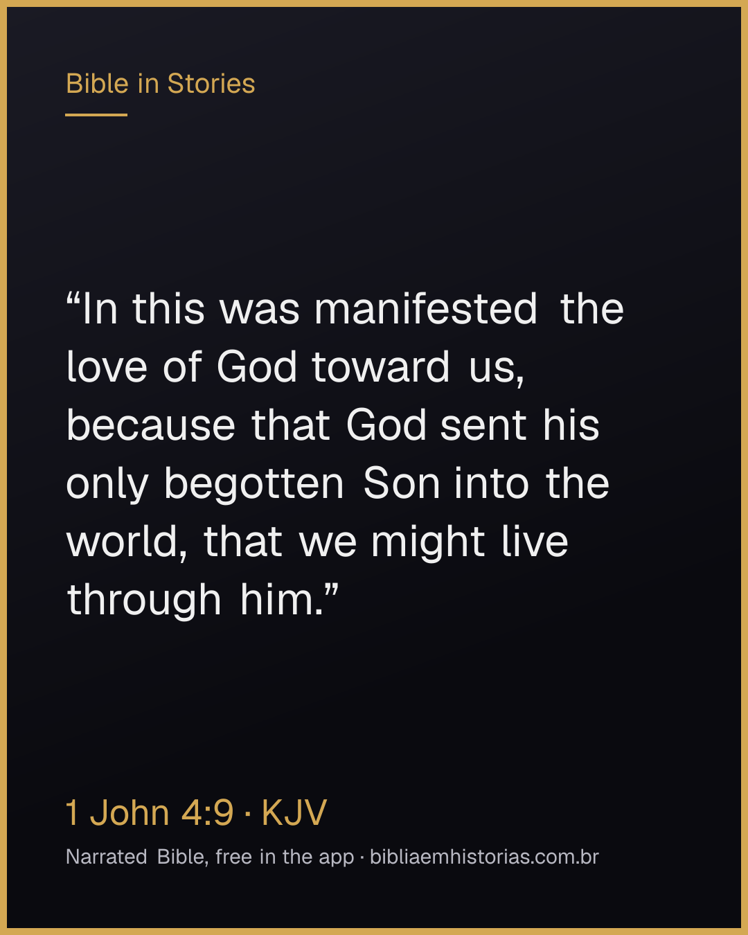 Verse image for 1 John 4:9 to share