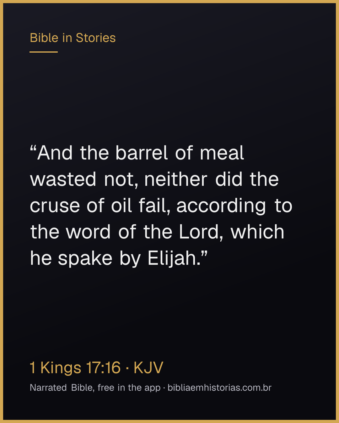 Verse image for 1 Kings 17:16 to share