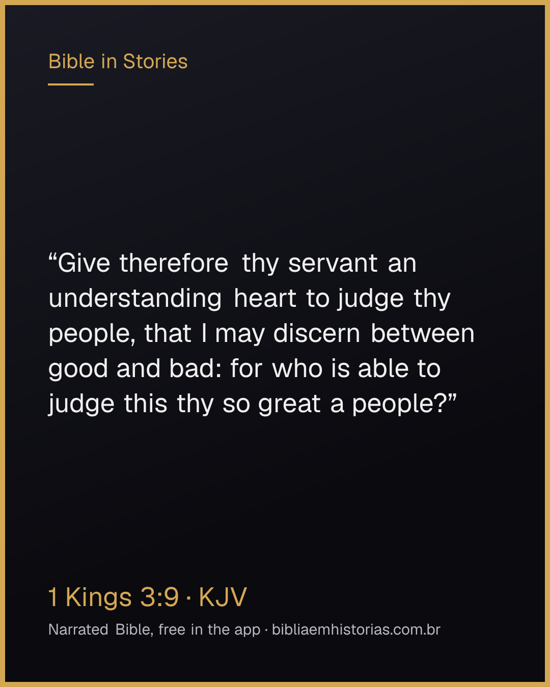 Verse image for 1 Kings 3:9 to share