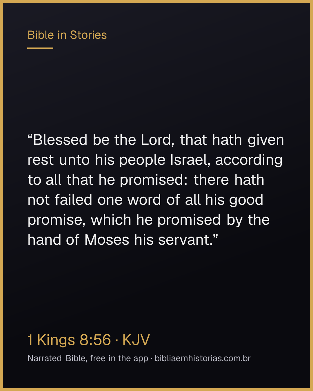 Verse image for 1 Kings 8:56 to share