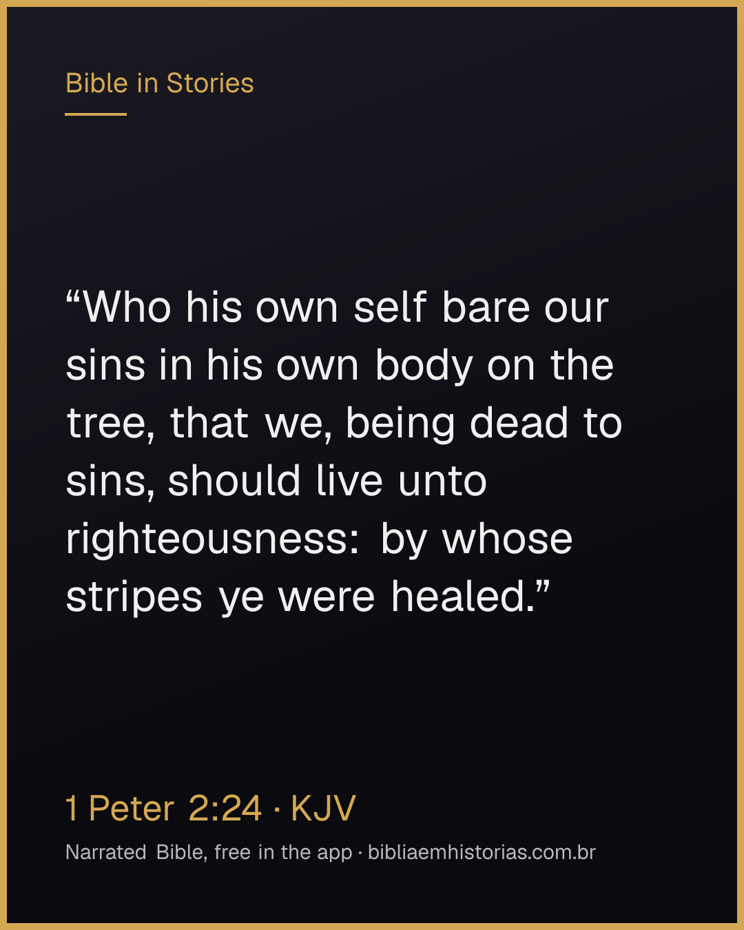 Verse image for 1 Peter 2:24 to share