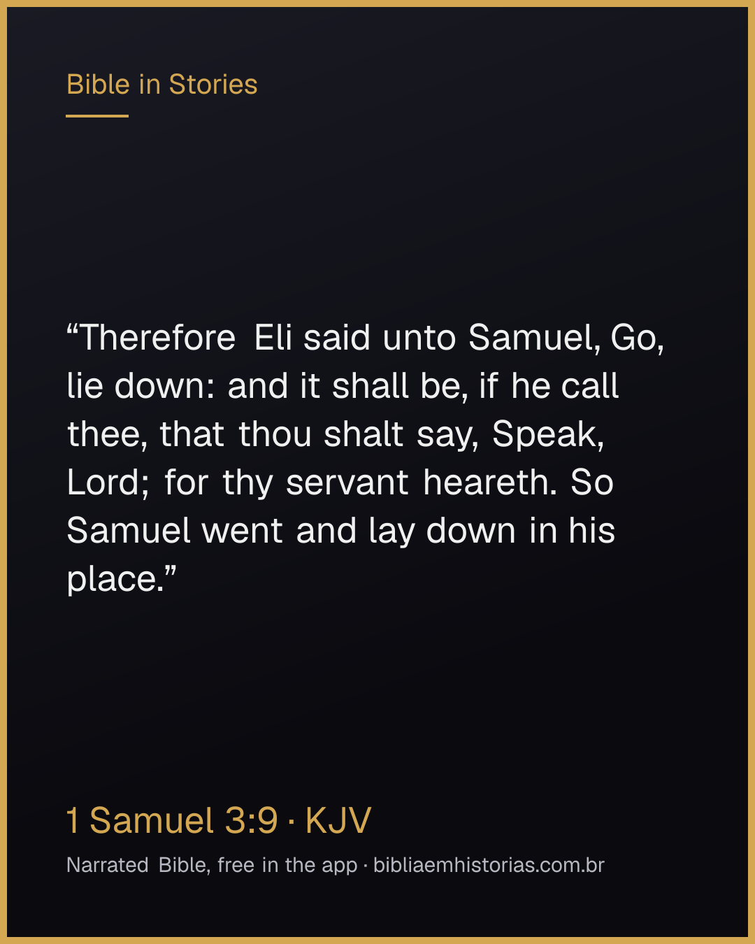 Verse image for 1 Samuel 3:9 to share