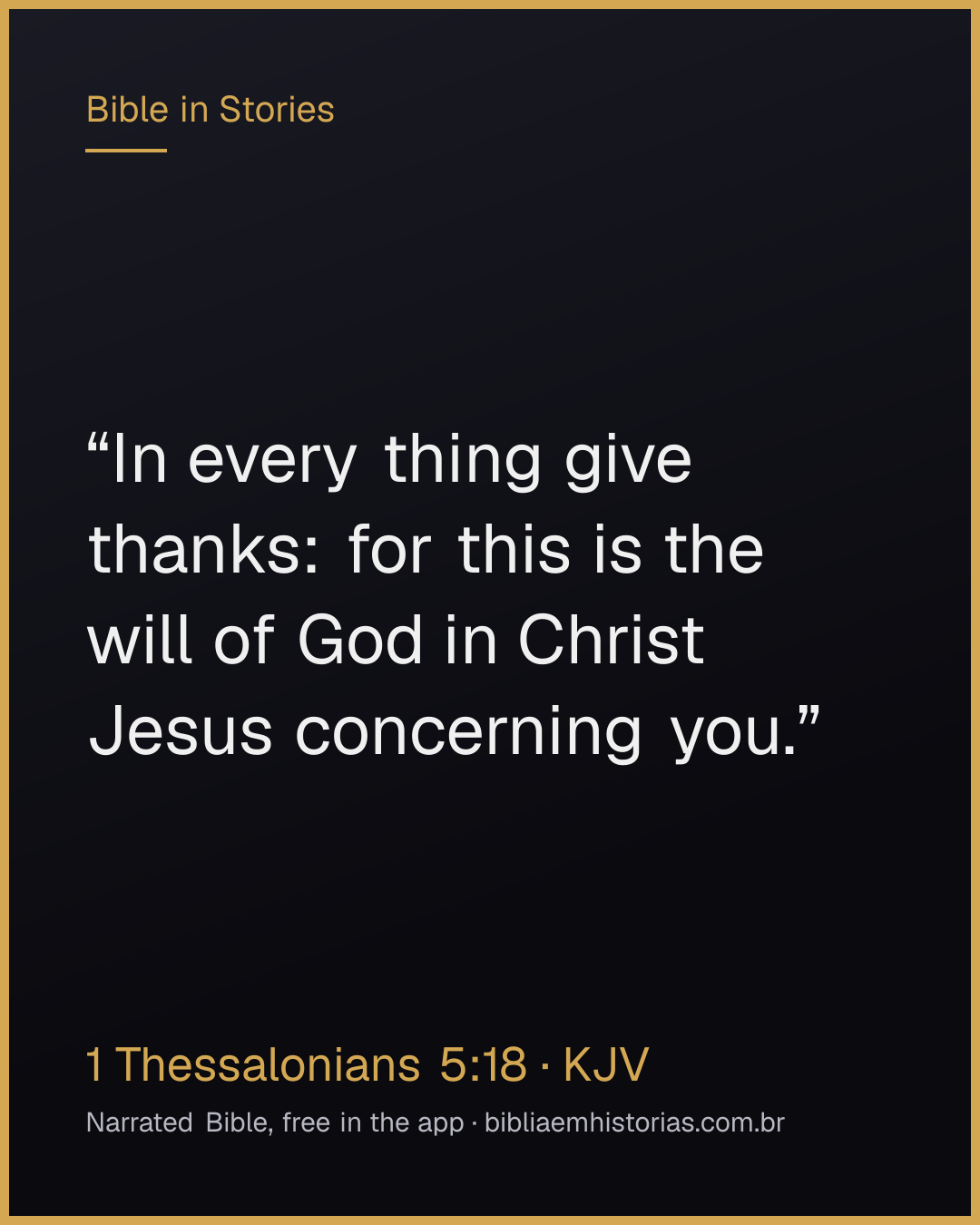 Verse image for 1 Thessalonians 5:18 to share