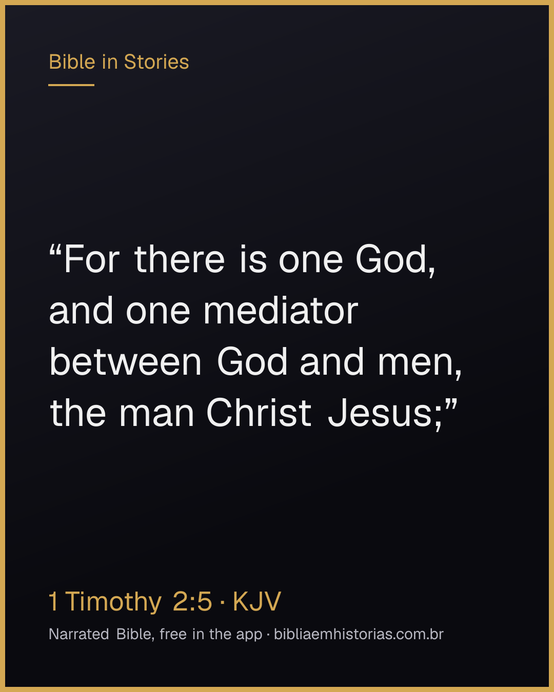 Verse image for 1 Timothy 2:5 to share