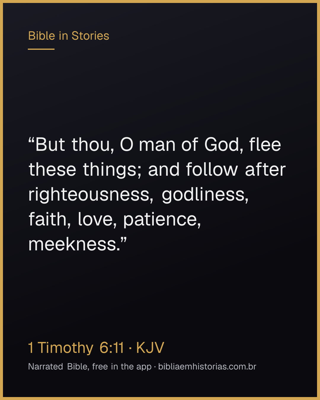Verse image for 1 Timothy 6:11 to share