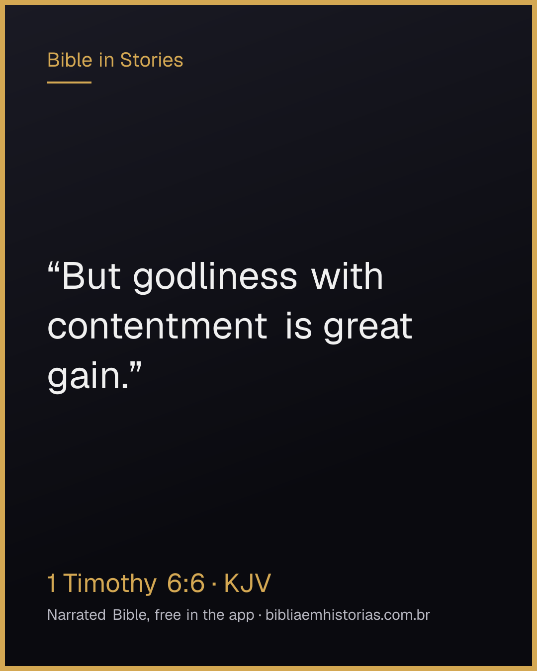 Verse image for 1 Timothy 6:6 to share