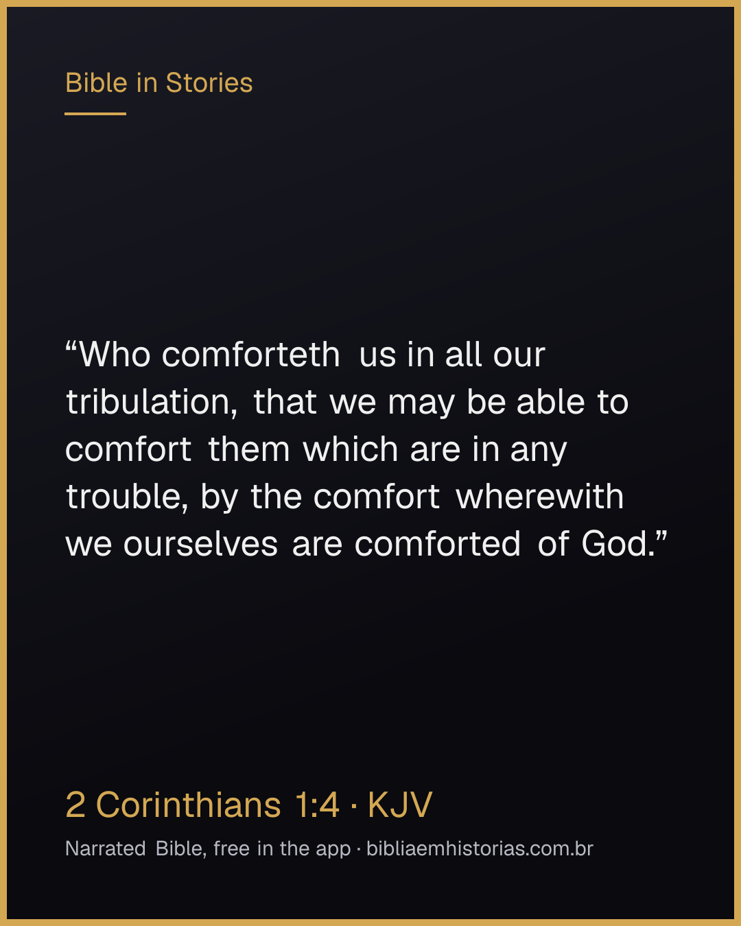 Verse image for 2 Corinthians 1:4 to share