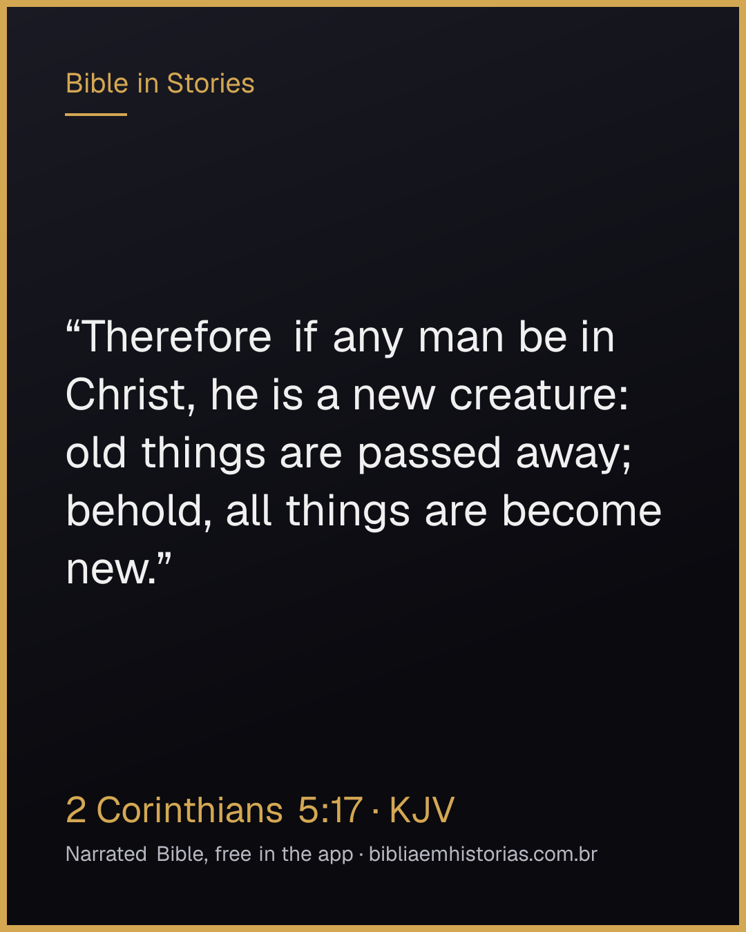 Verse image for 2 Corinthians 5:17 to share
