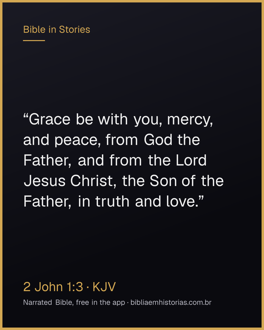 Verse image for 2 John 1:3 to share