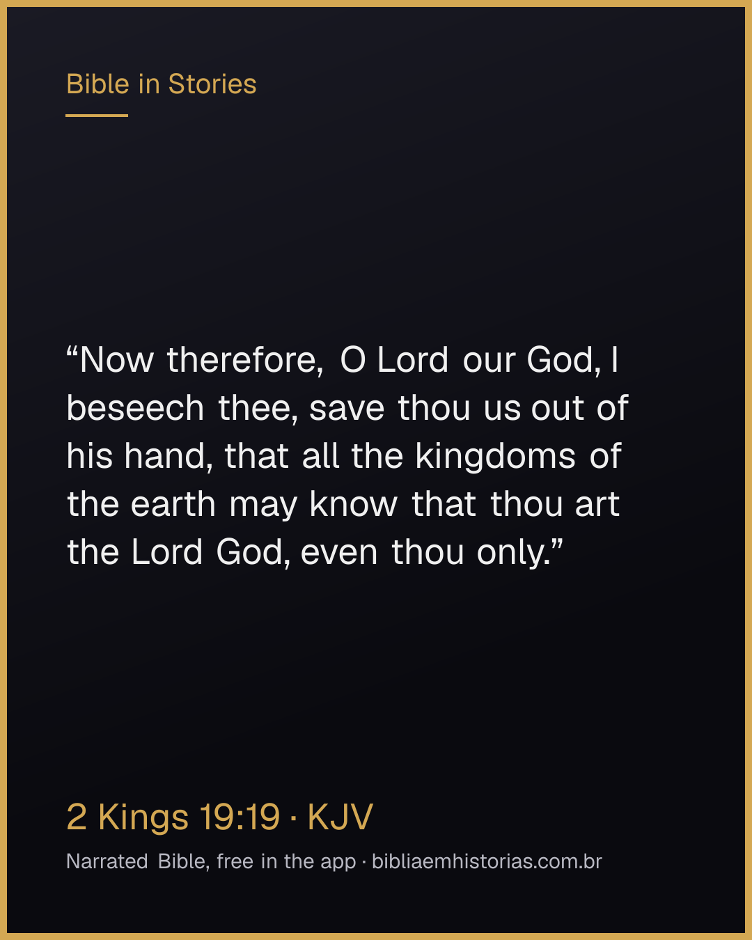 Verse image for 2 Kings 19:19 to share