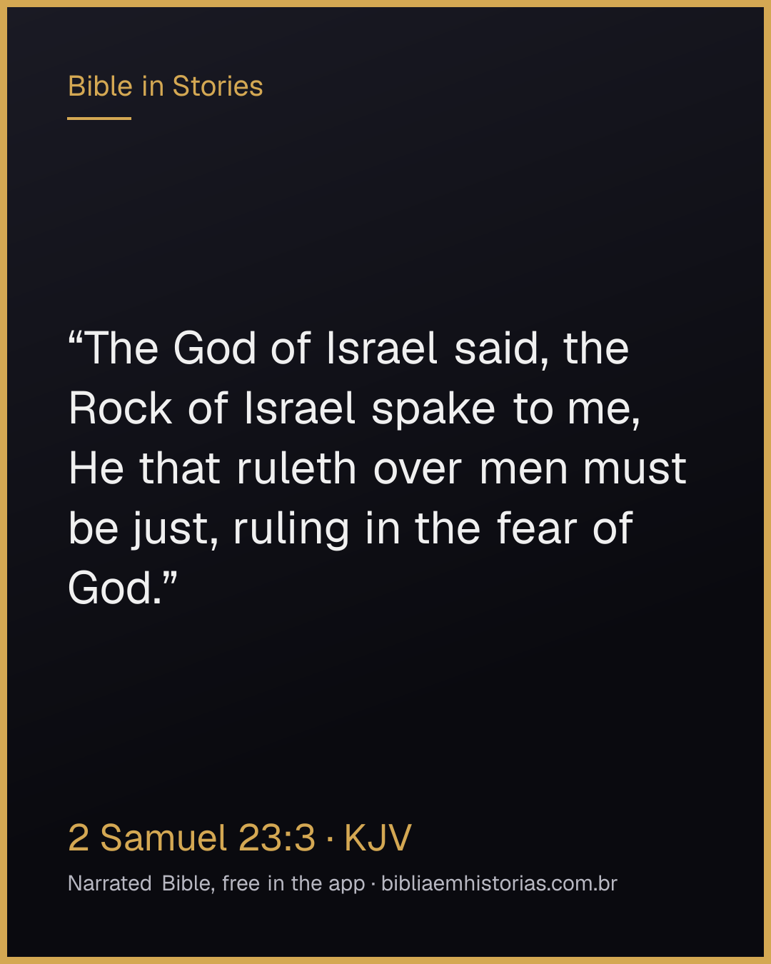 Verse image for 2 Samuel 23:3 to share