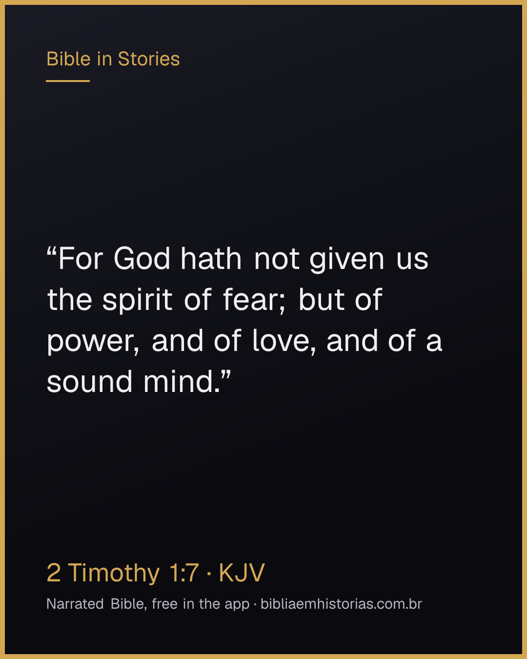 Verse image for 2 Timothy 1:7 to share