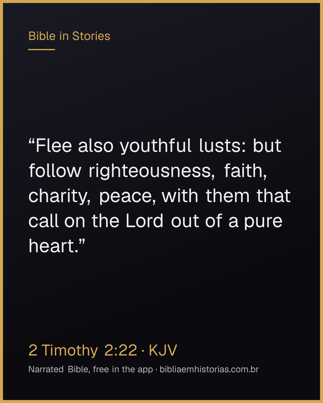 Verse image for 2 Timothy 2:22 to share