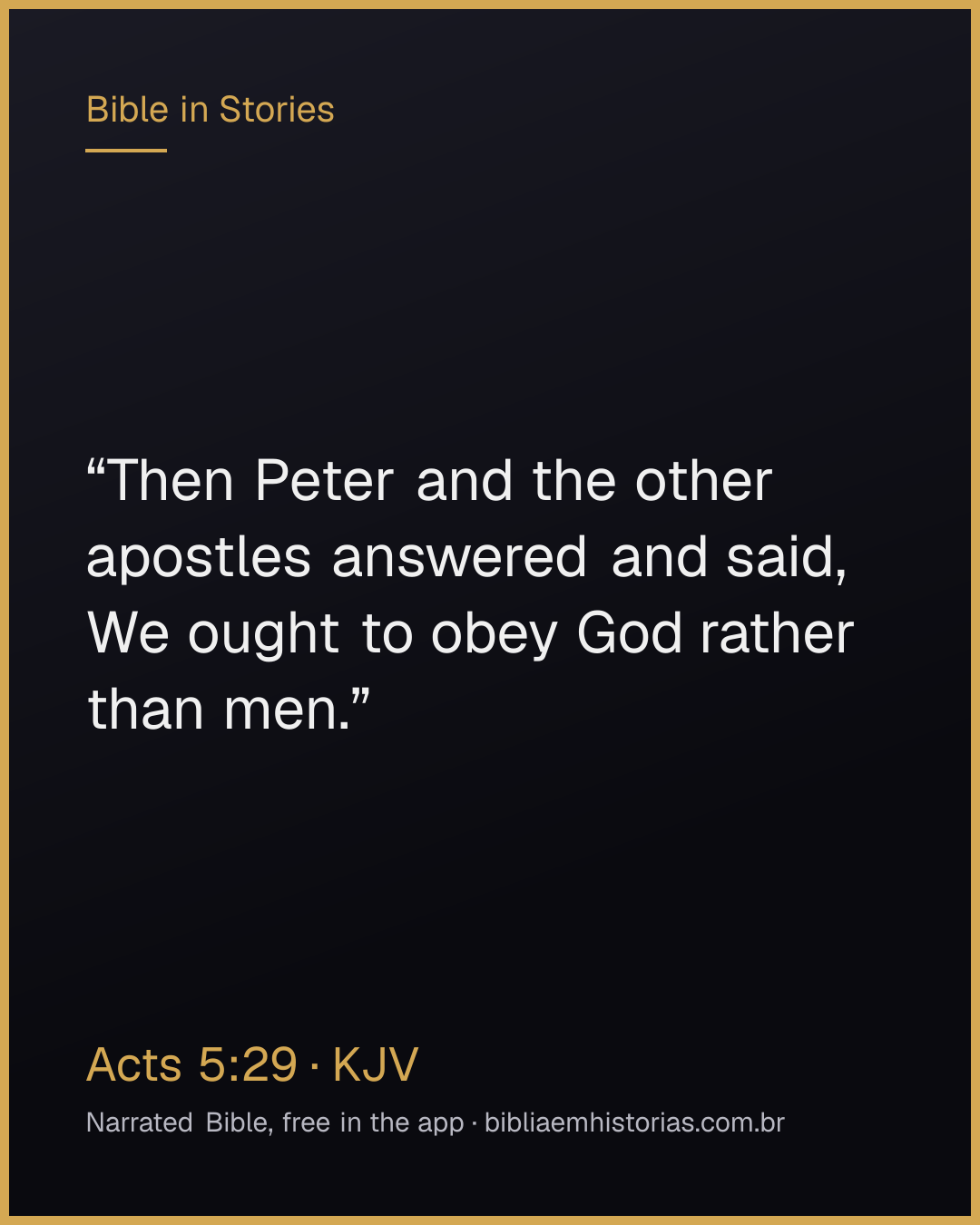 Verse image for Acts 5:29 to share
