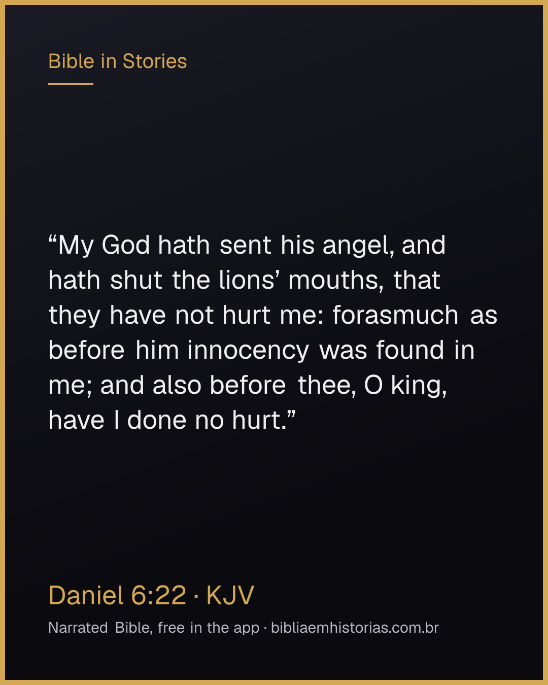Verse image for Daniel 6:22 to share