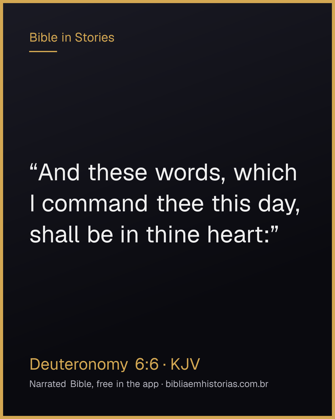 Verse image for Deuteronomy 6:6 to share