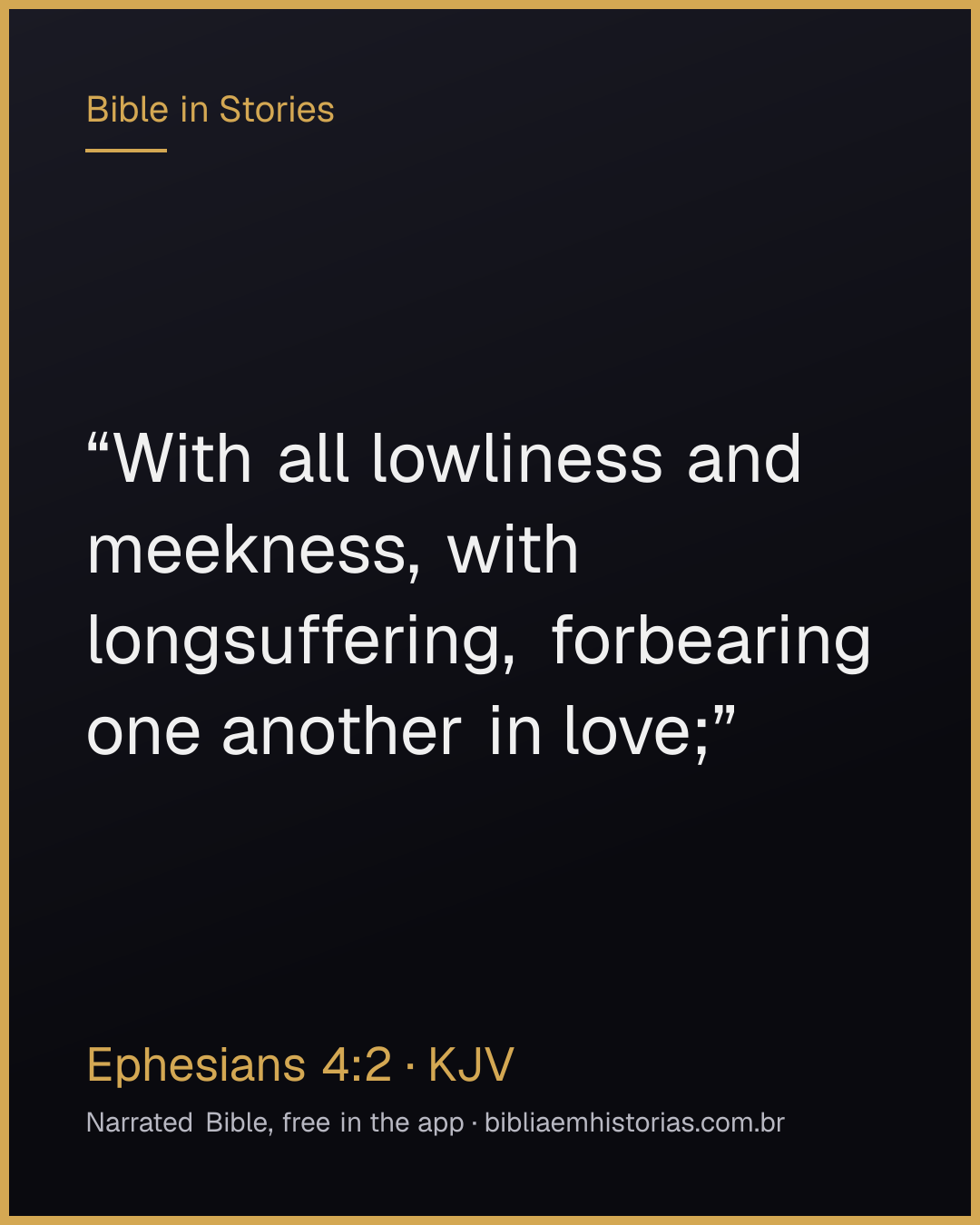Verse image for Ephesians 4:2 to share
