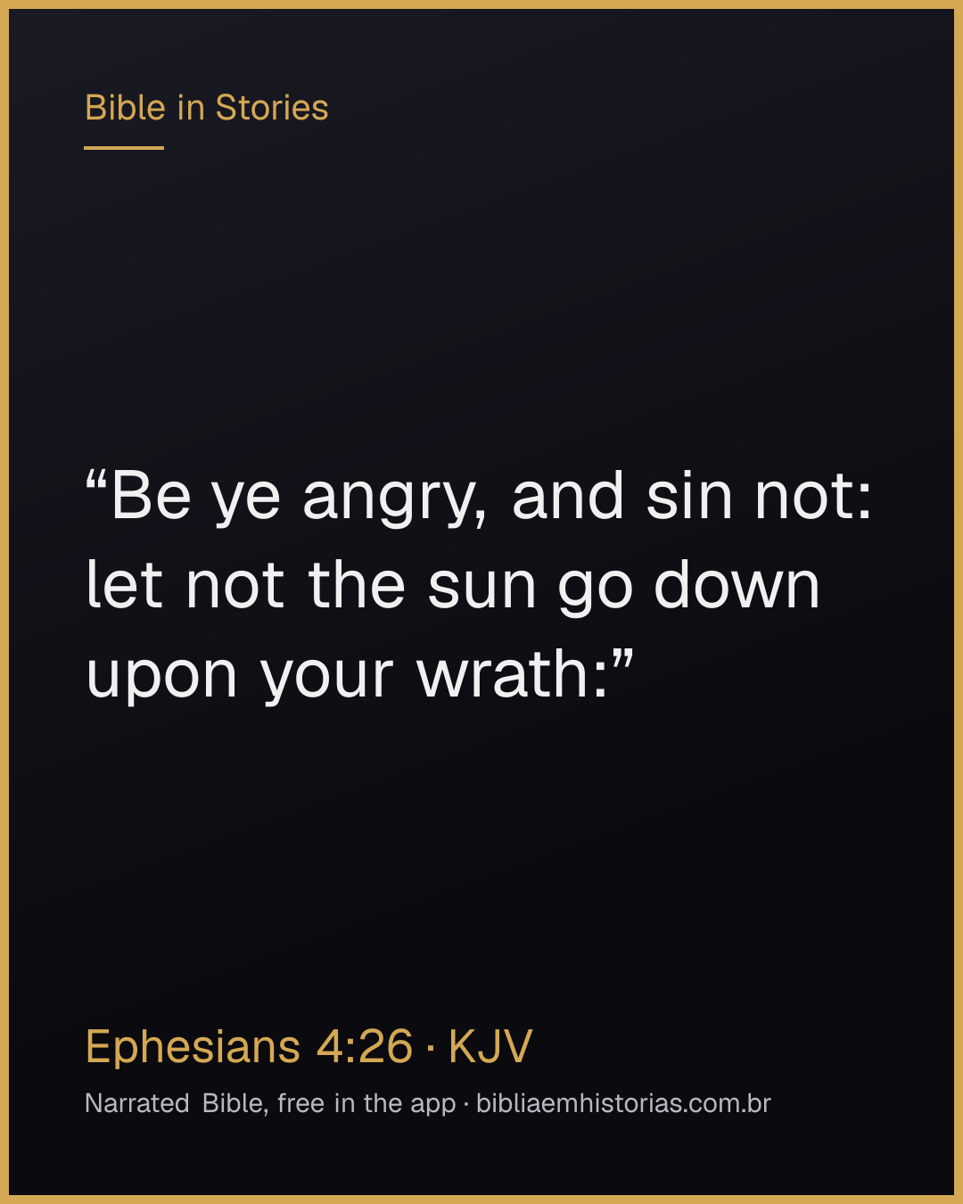 Verse image for Ephesians 4:26 to share