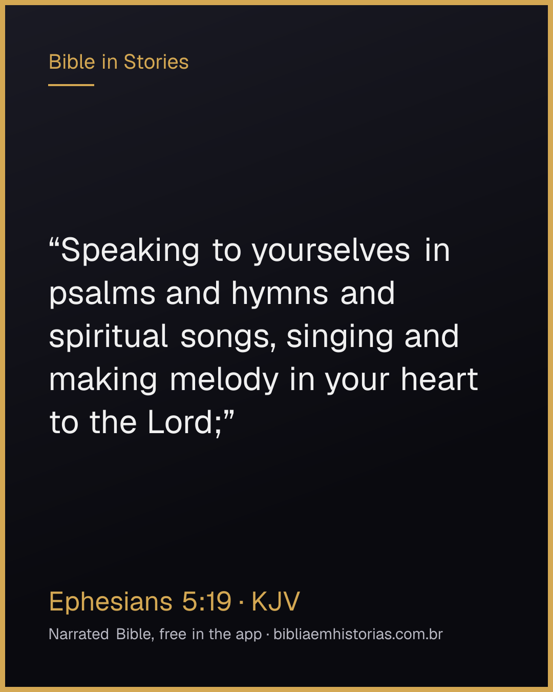 Verse image for Ephesians 5:19 to share