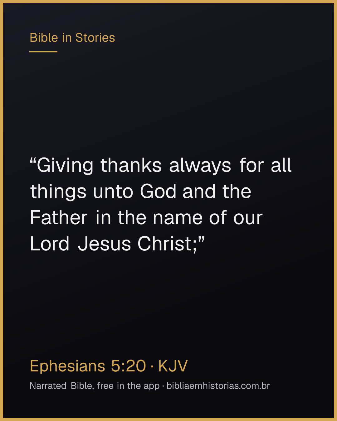 Verse image for Ephesians 5:20 to share