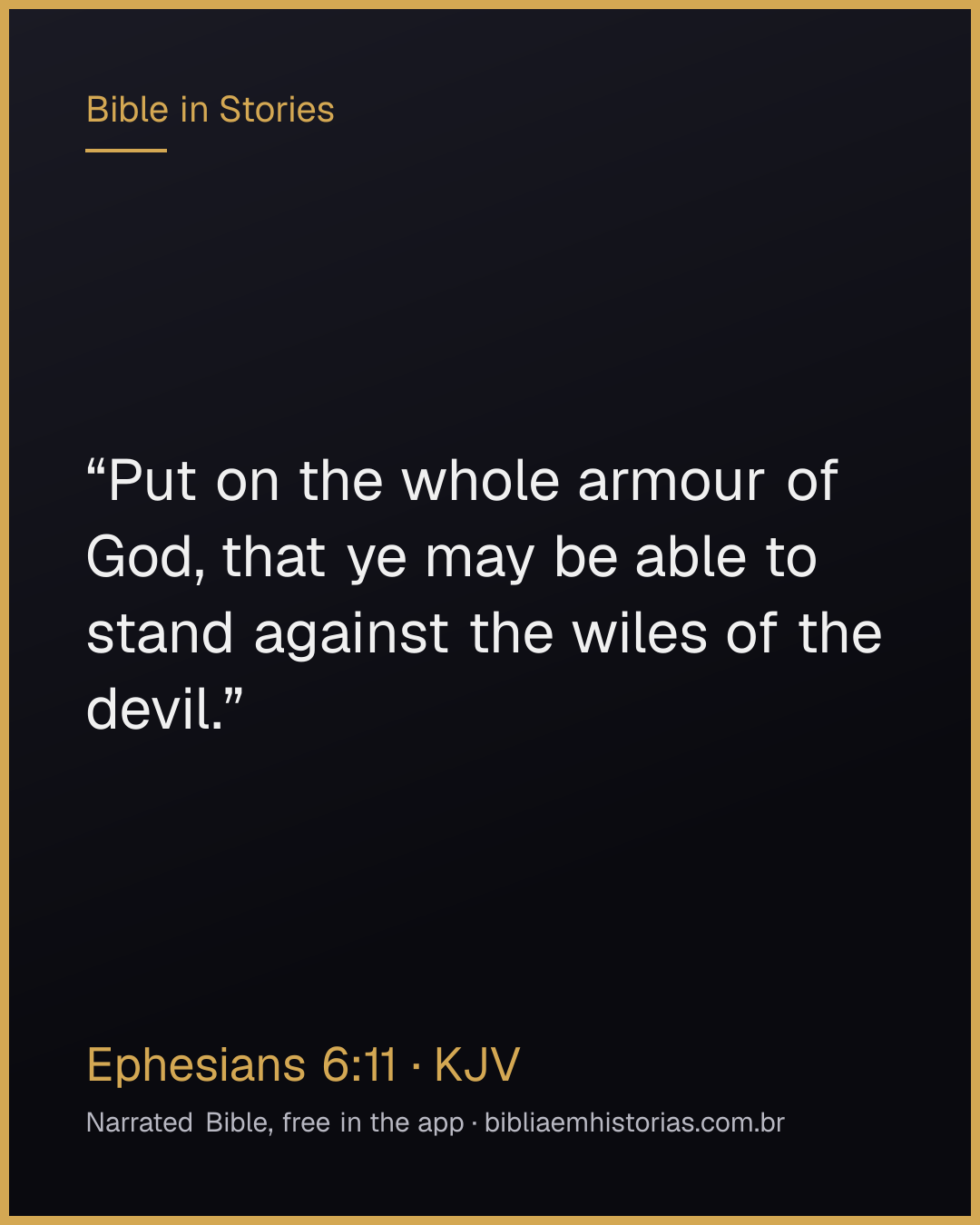 Verse image for Ephesians 6:11 to share