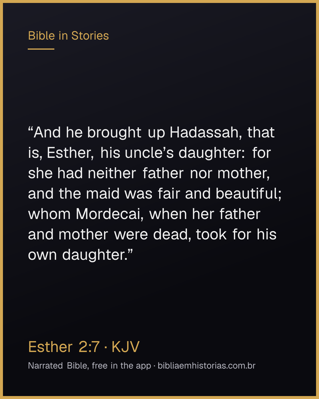 Verse image for Esther 2:7 to share