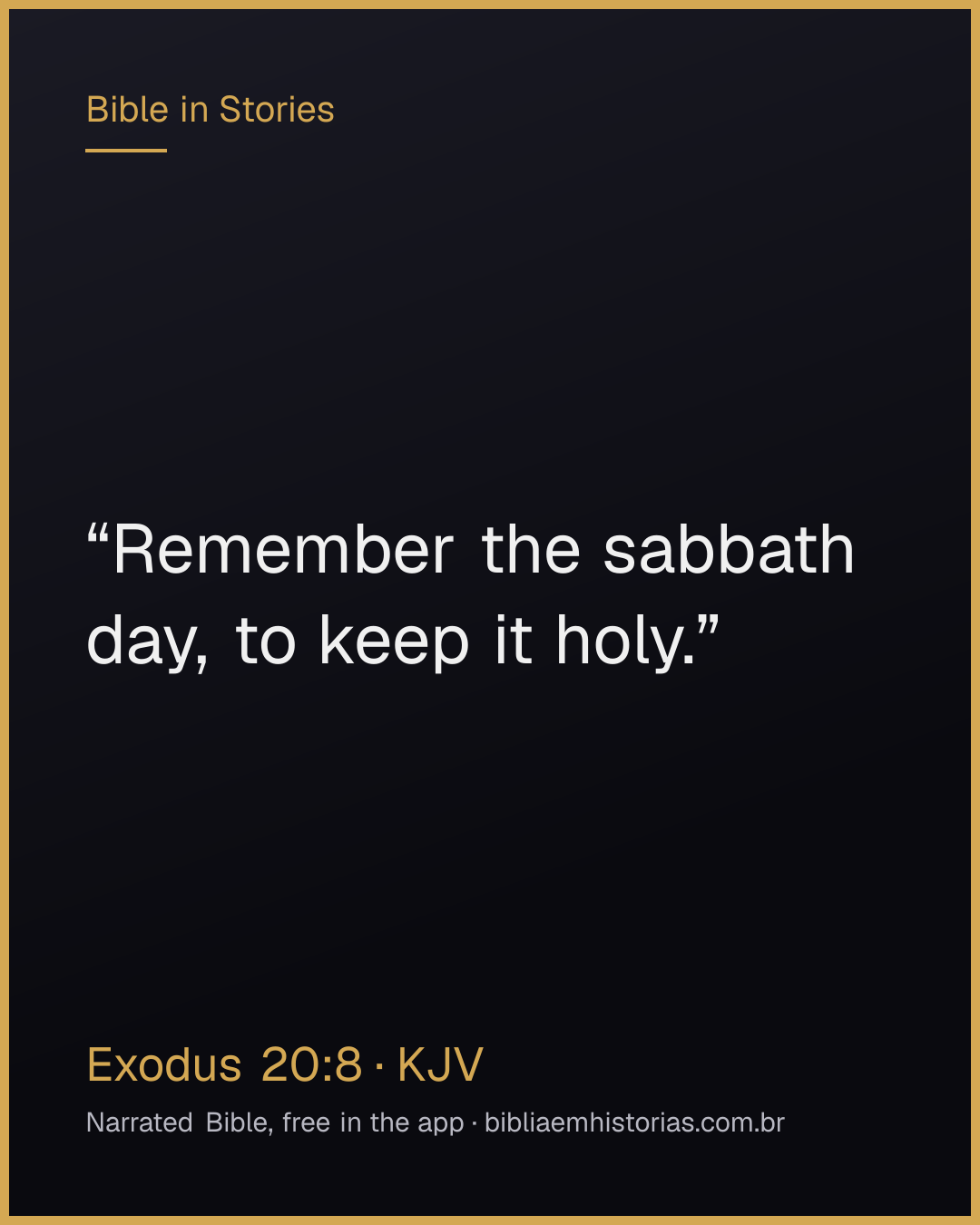 Verse image for Exodus 20:8 to share