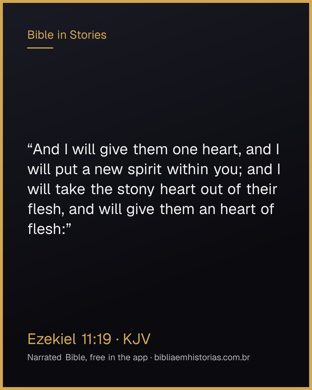 Verse image for Ezekiel 11:19 to share