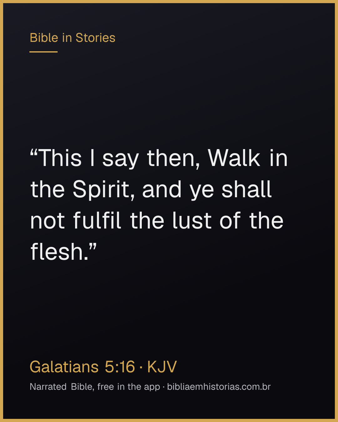 Verse image for Galatians 5:16 to share