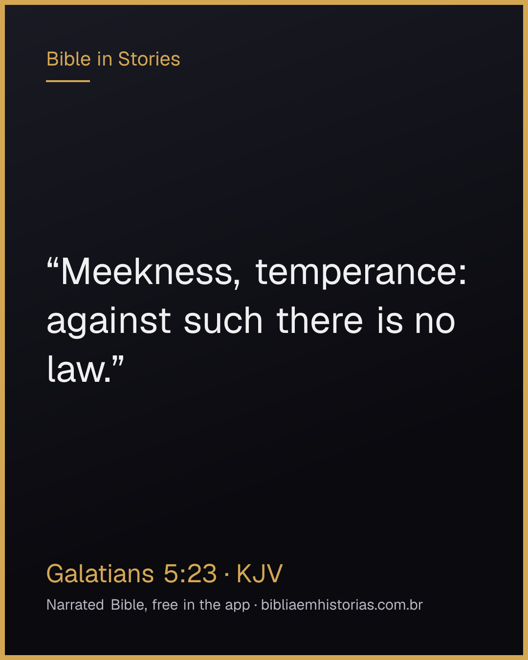 Verse image for Galatians 5:23 to share