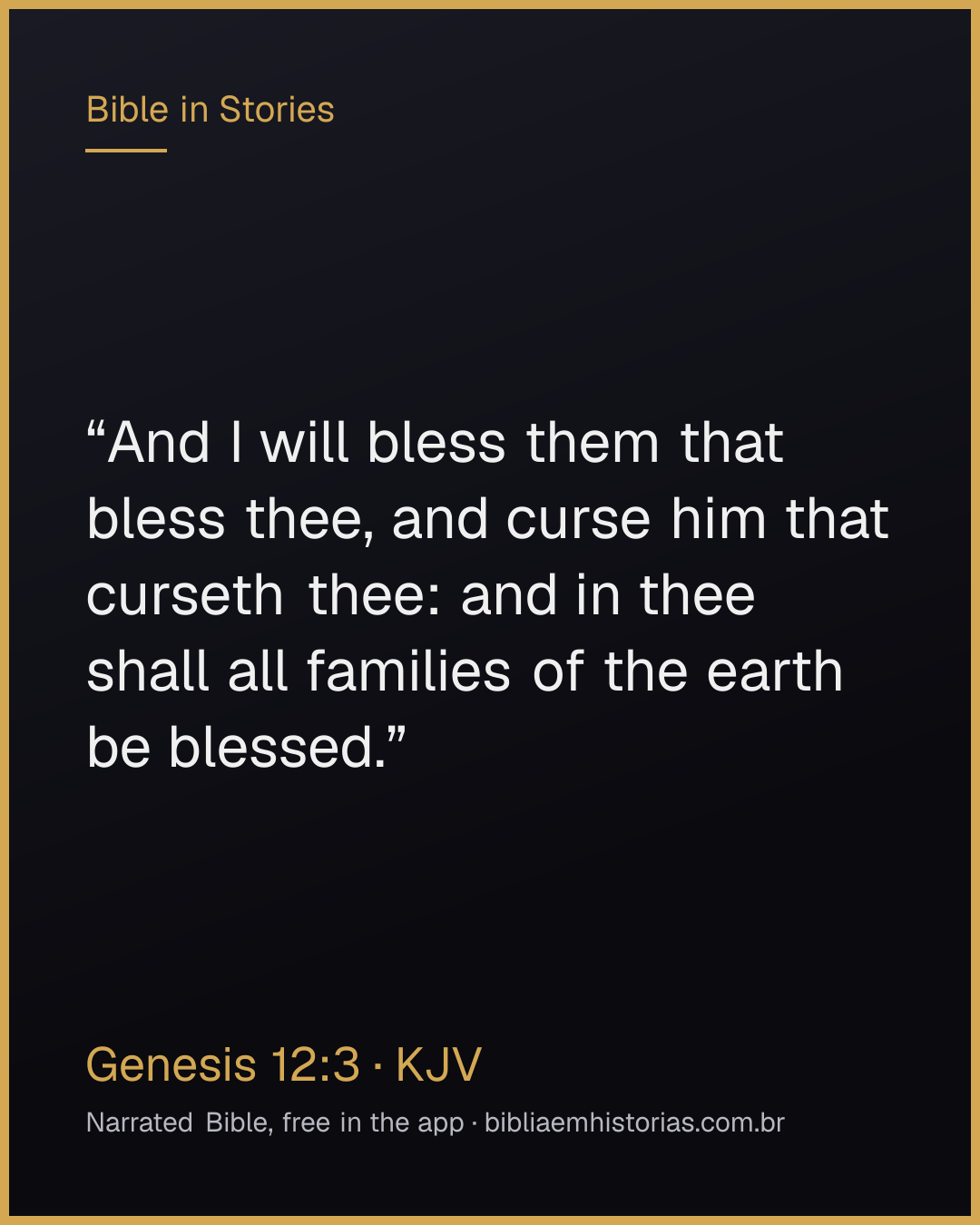 Verse image for Genesis 12:3 to share
