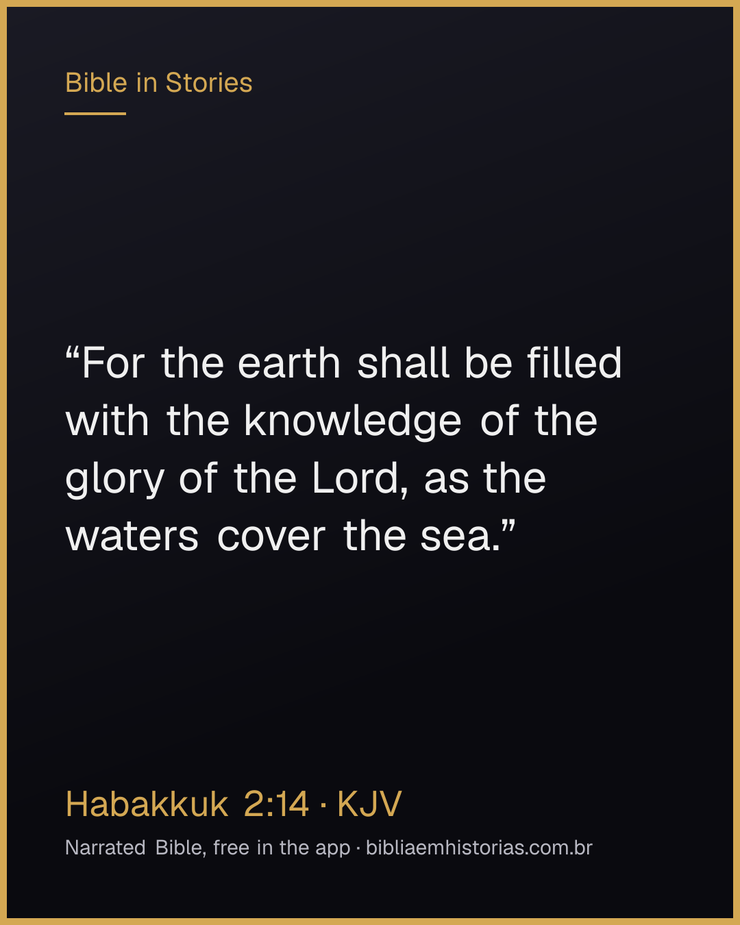 Verse image for Habakkuk 2:14 to share
