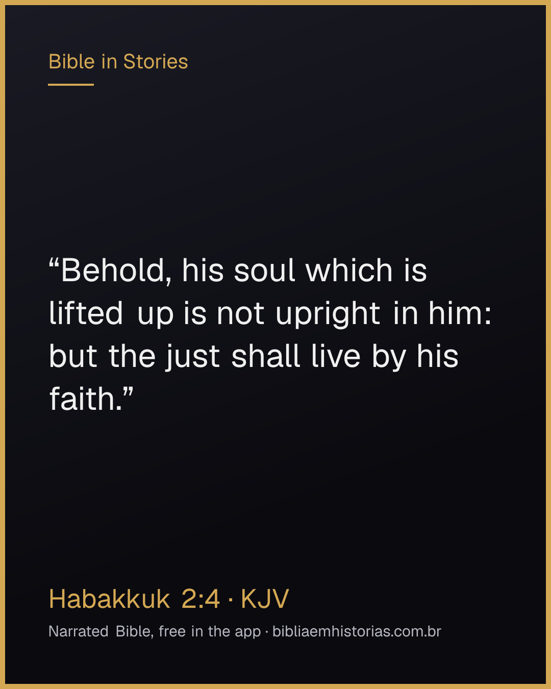Verse image for Habakkuk 2:4 to share