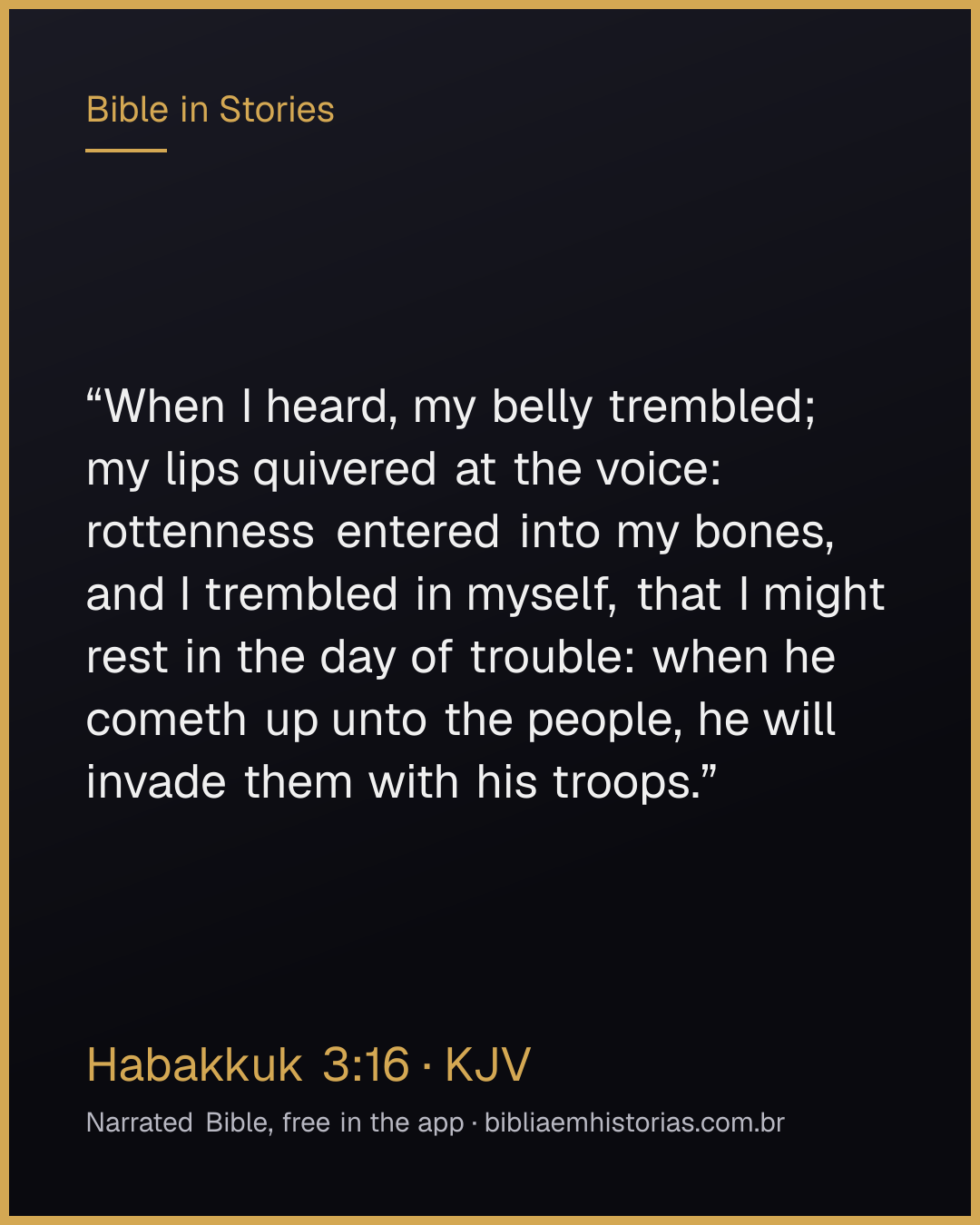 Verse image for Habakkuk 3:16 to share