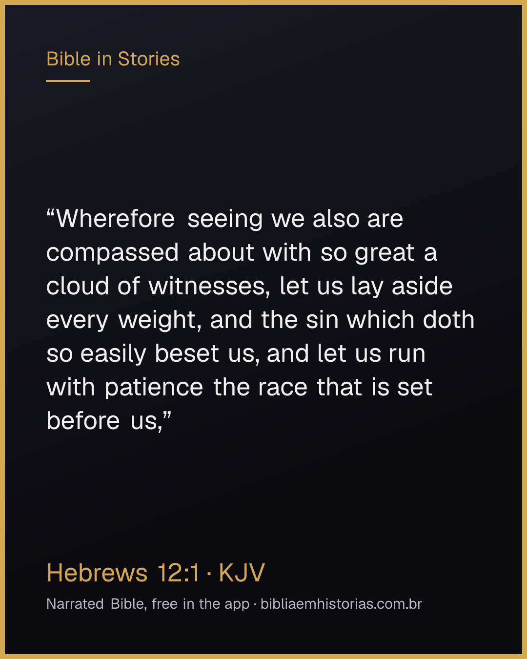 Verse image for Hebrews 12:1 to share
