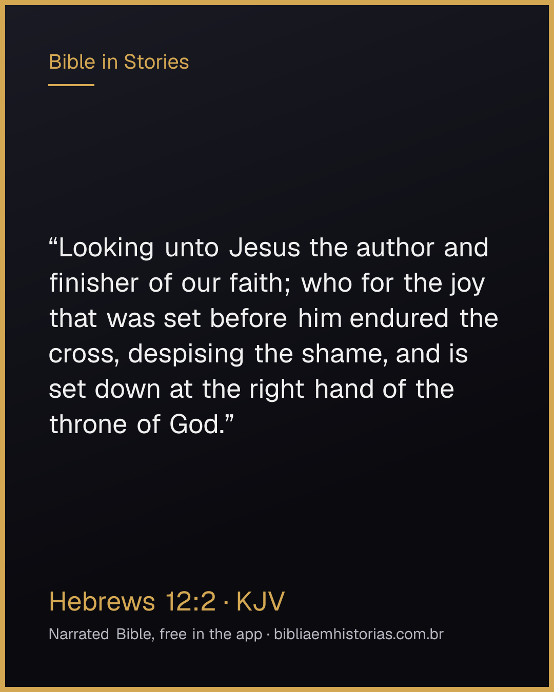 Verse image for Hebrews 12:2 to share