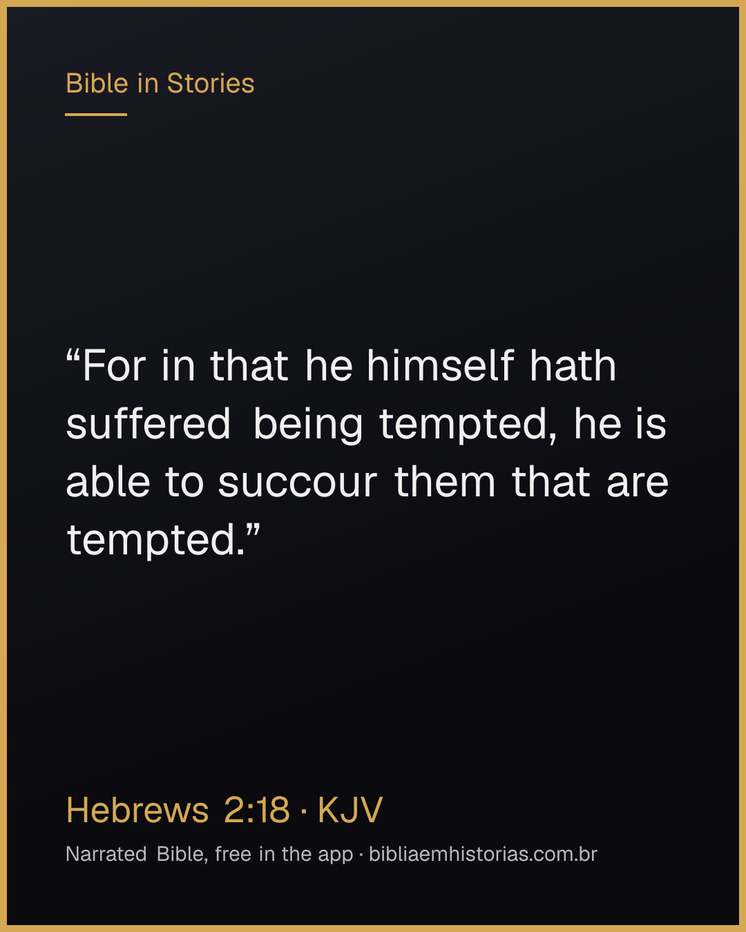 Verse image for Hebrews 2:18 to share