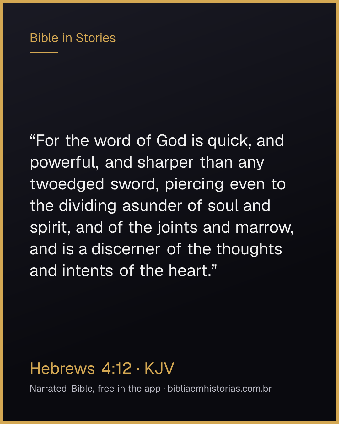 Verse image for Hebrews 4:12 to share