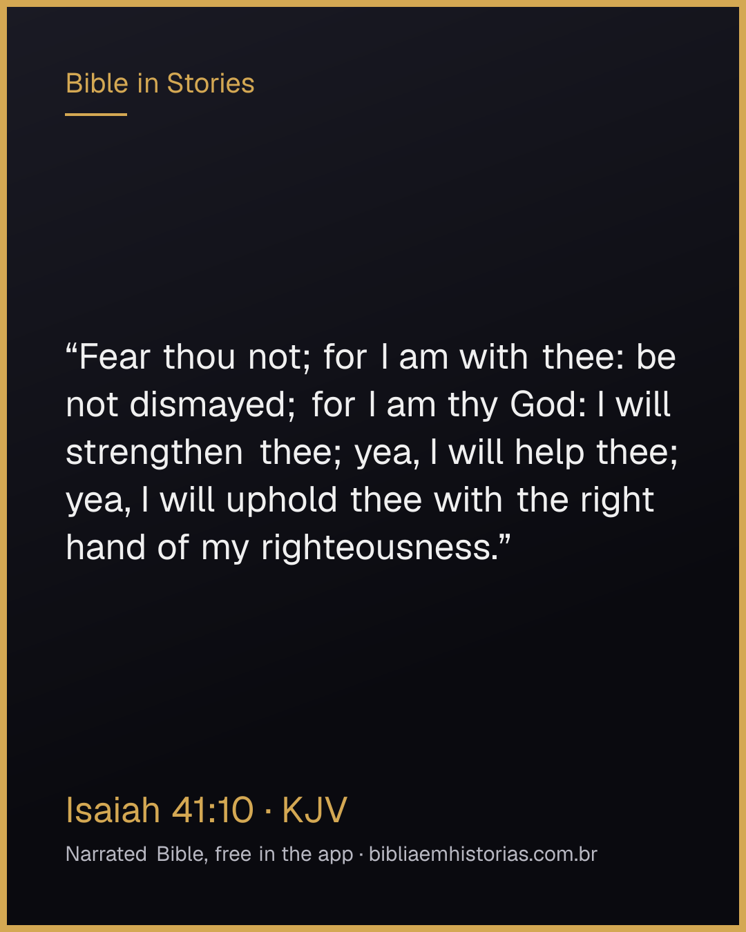 Verse image for Isaiah 41:10 to share