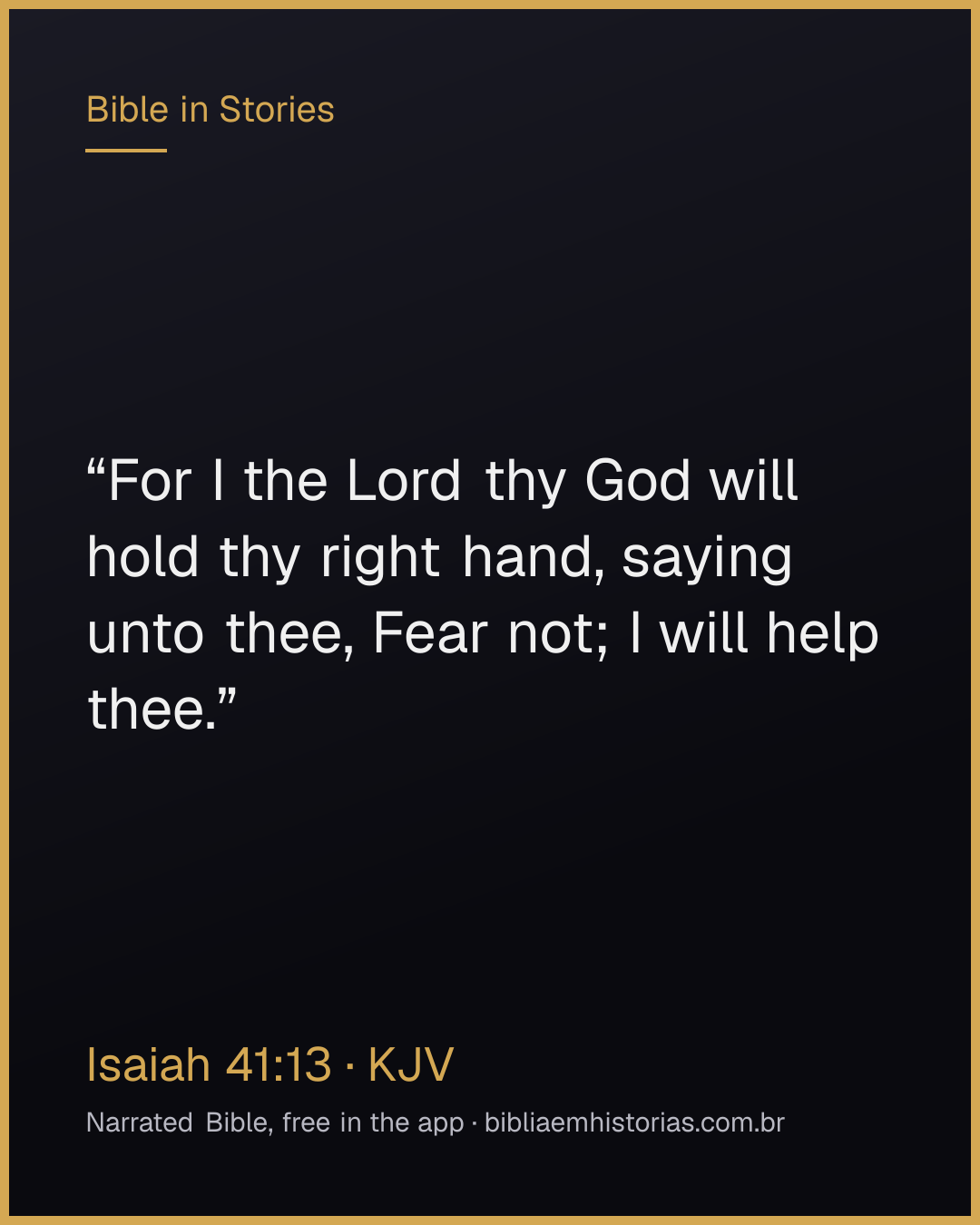 Verse image for Isaiah 41:13 to share