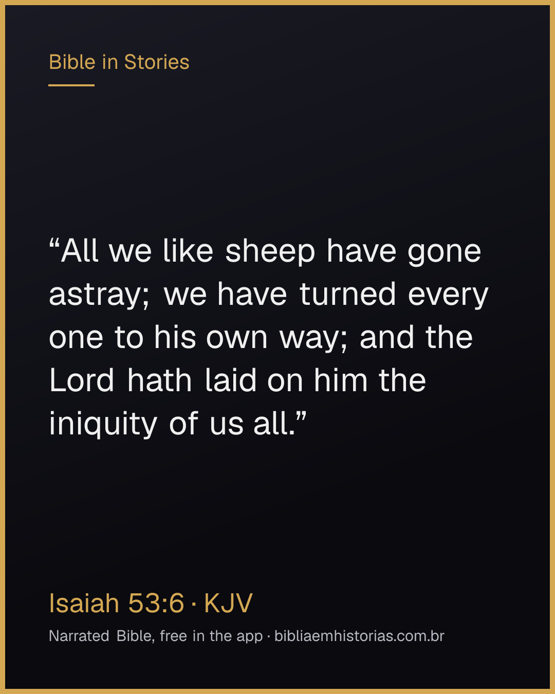 Verse image for Isaiah 53:6 to share