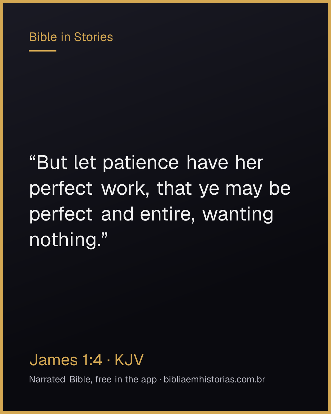Verse image for James 1:4 to share