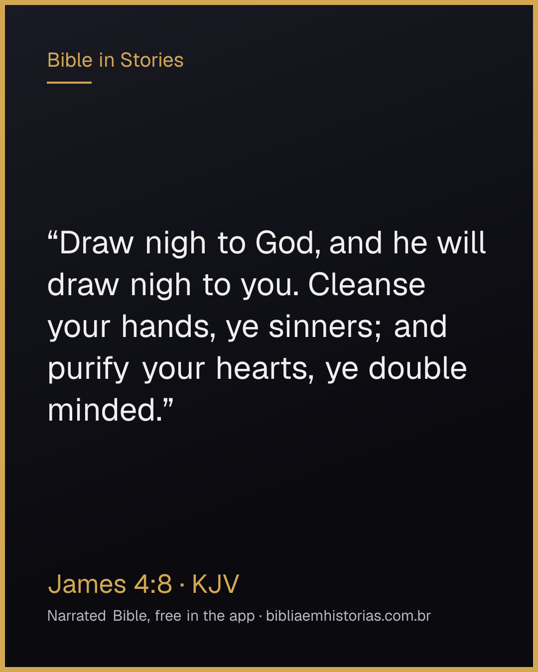 Verse image for James 4:8 to share