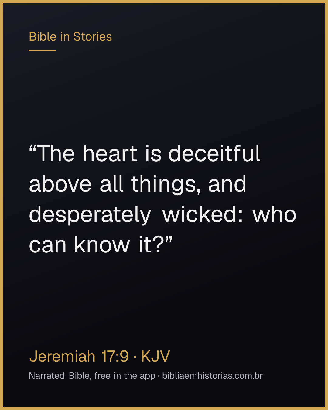 Verse image for Jeremiah 17:9 to share