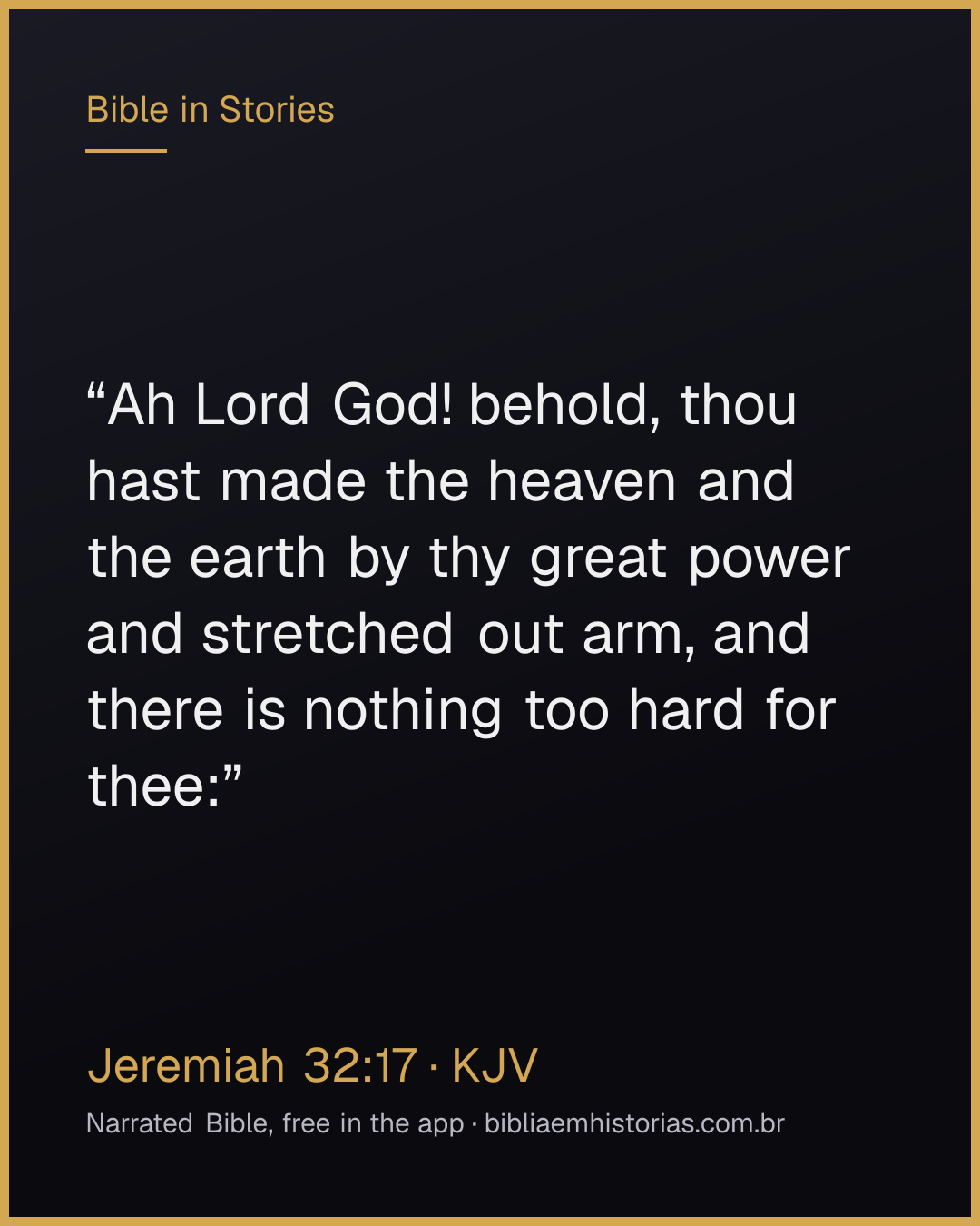 Verse image for Jeremiah 32:17 to share
