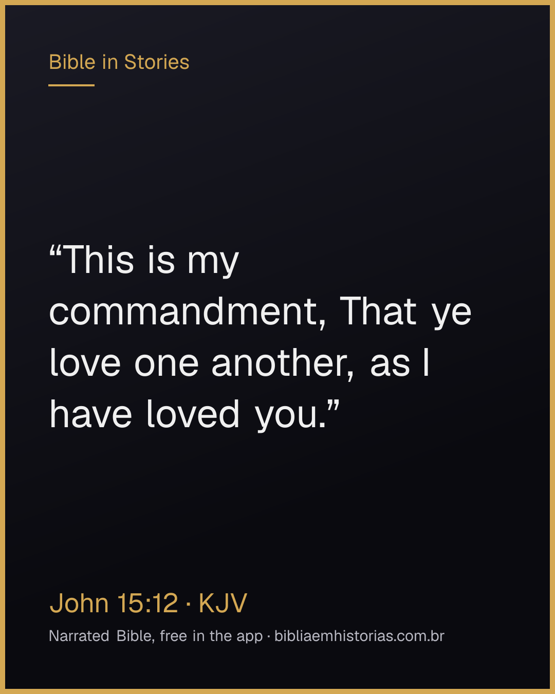 Verse image for John 15:12 to share